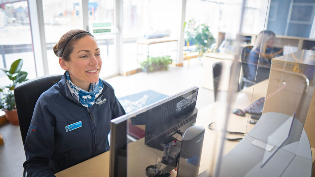 A warm welcome when checking in