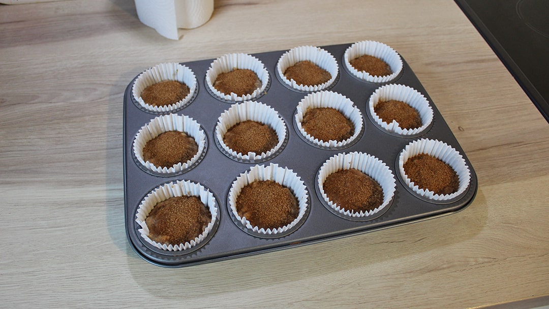 Apple and Cinnamon muffins fresh out of the ovens