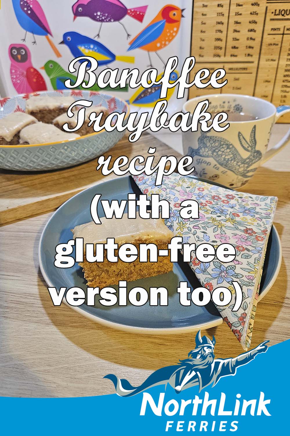 Banoffee Traybake recipe (with a gluten-free version too)