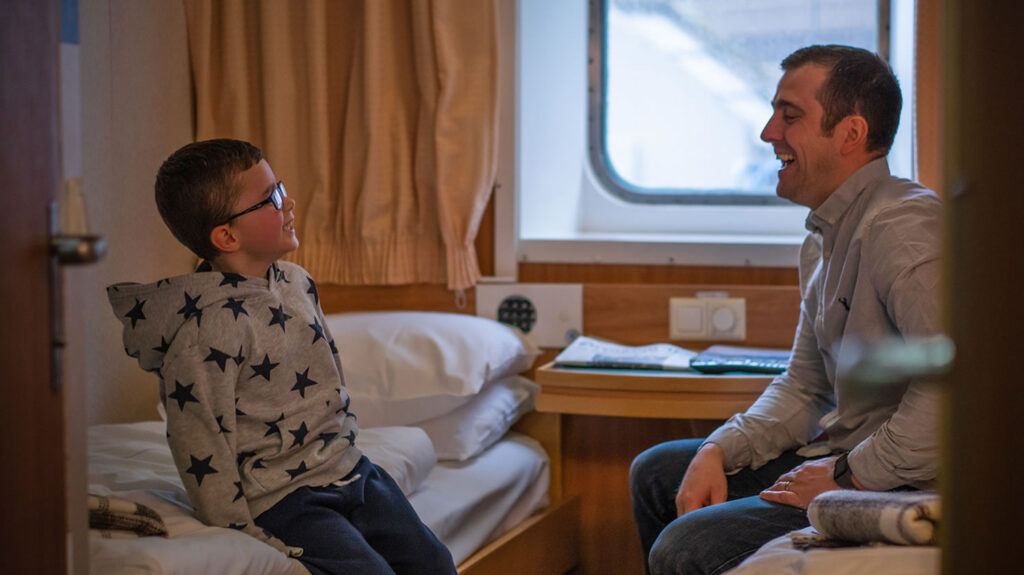 Children sail for free on direct sailings between Aberdeen and Lerwick