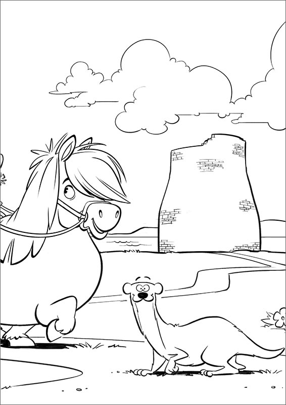 Vikling Colouring Sheet - Shetland