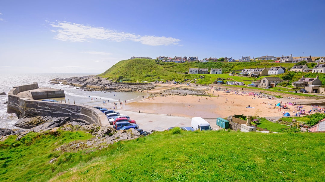 Collieston Bay in Aberdeenshire