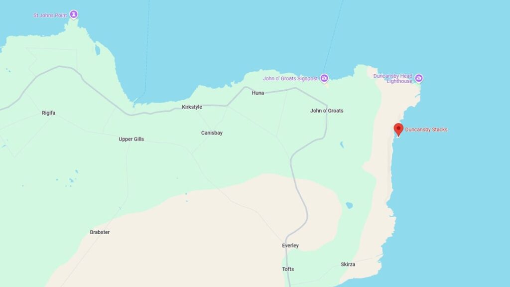 Duncansby Stacks Map