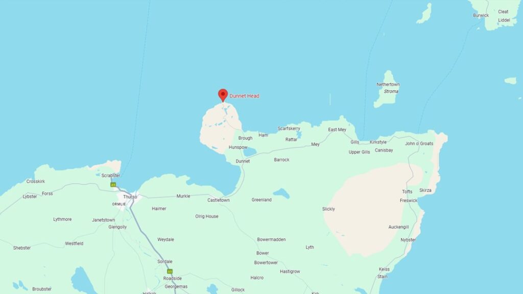 Dunnet Head Map