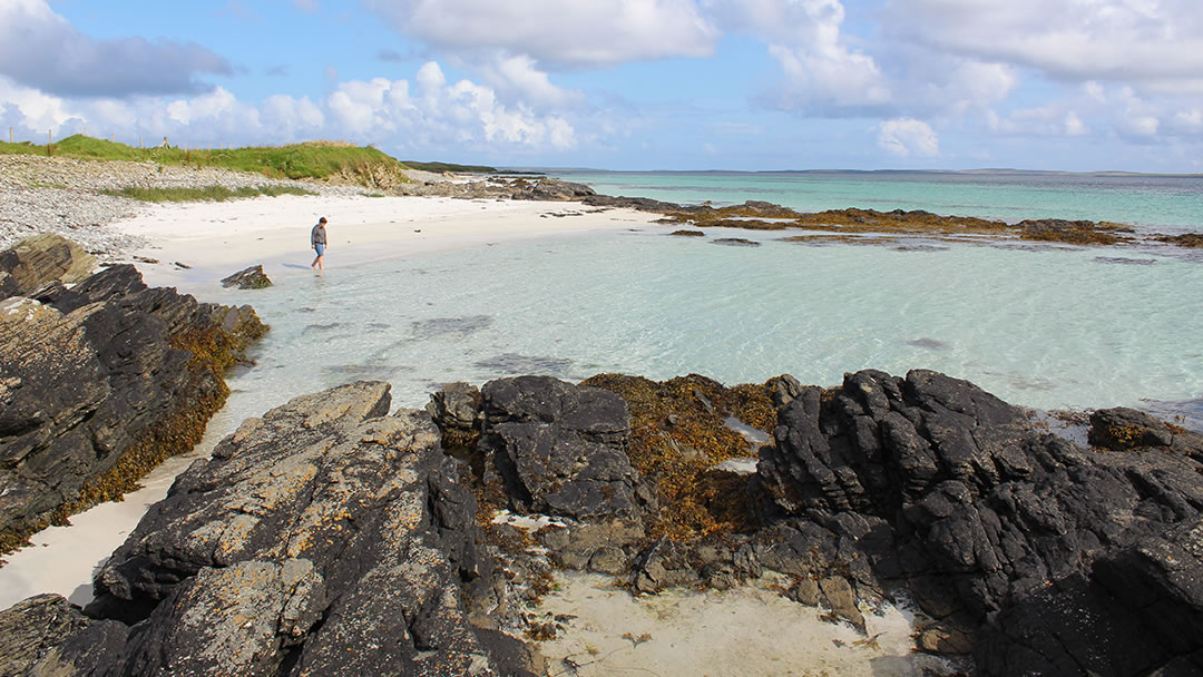 Egilsay's sandy beach is a superb find