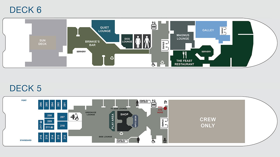 MV Hamnavoe Deck Plans