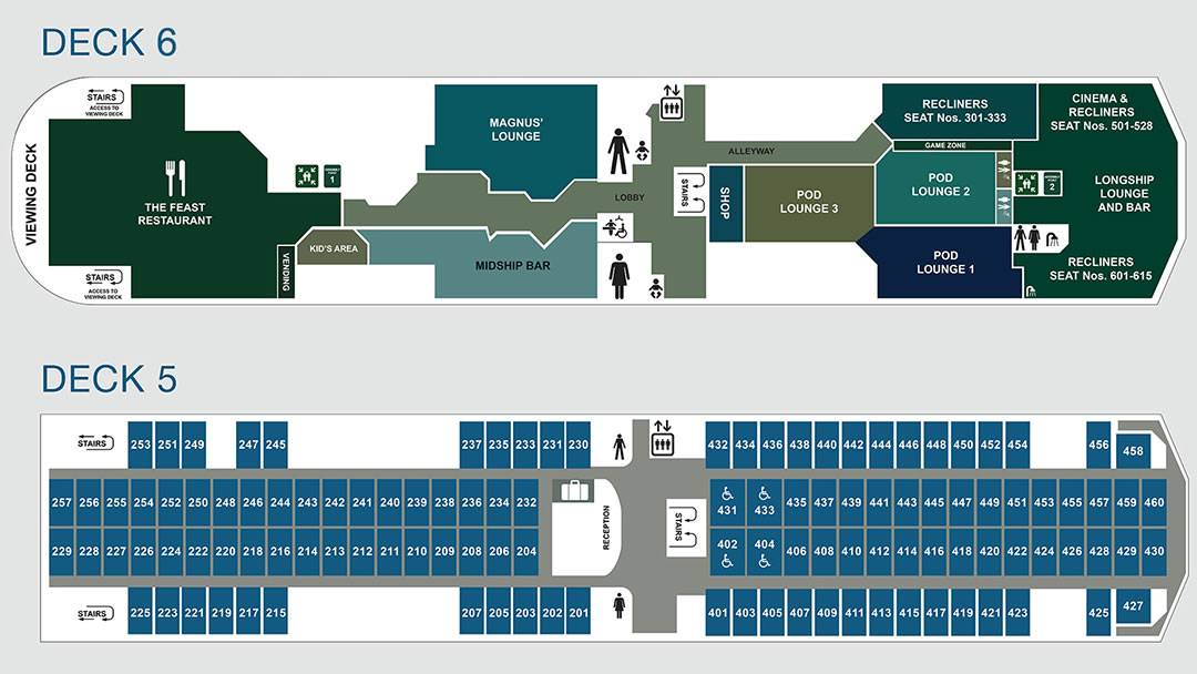 MV Hrossey Deck Plans