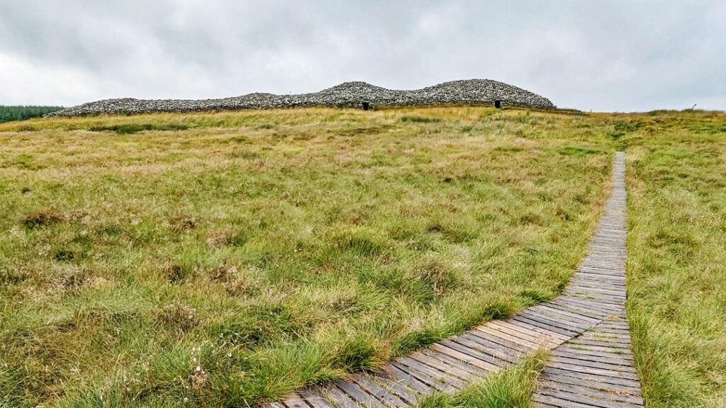 In approach to the Grey Cairns of Camster in Caithness