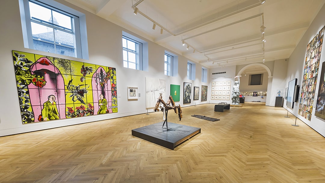 Inside the Aberdeen Art Gallery