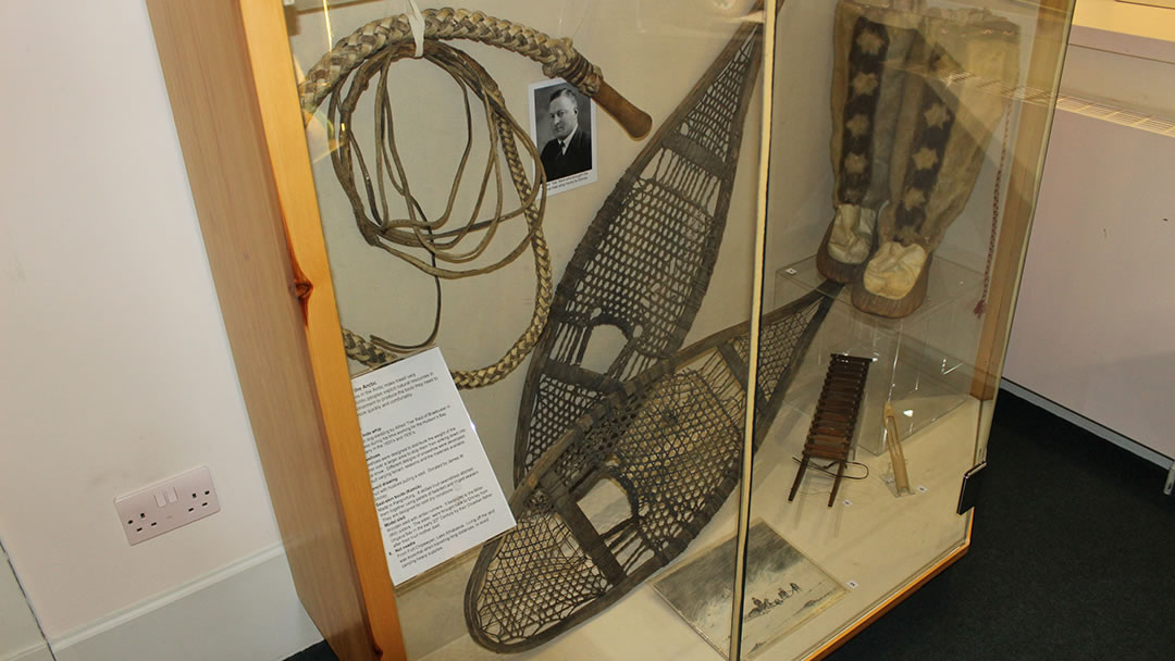John Rae's snowshoes, pictured in Stromness Museum