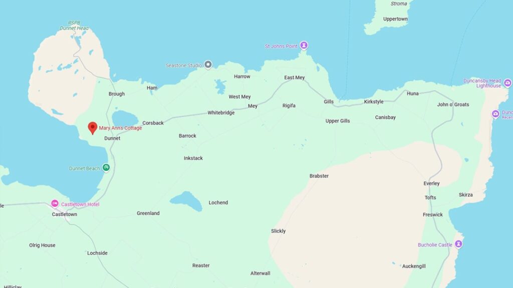 Mary-Ann's Cottage Map