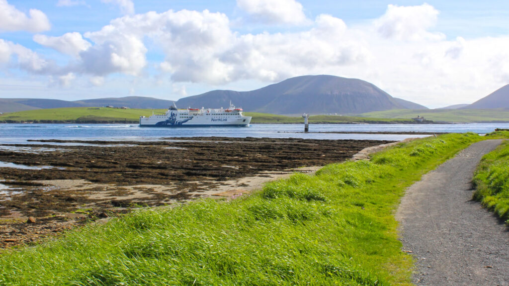 MV Hamnavoe sails from Orkney to the Scottish Mainland