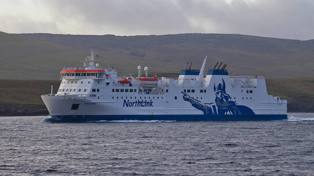 MV Hjaltland in the Shetland islands