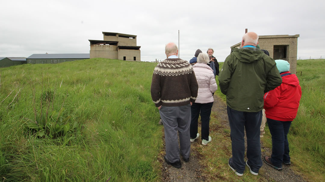 On a guided tour at Ness Battery in Stromness, Orkney