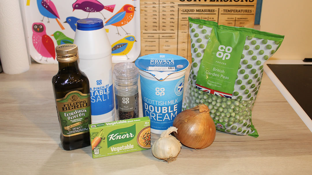 Pea soup ingredients