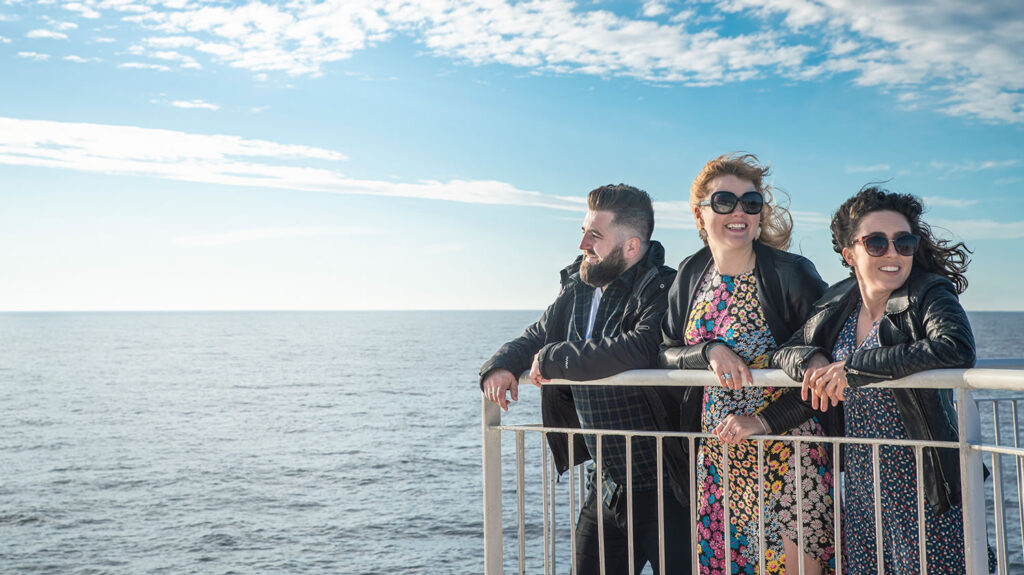 Sailing away on the ferry from Lerwick to Aberdeen