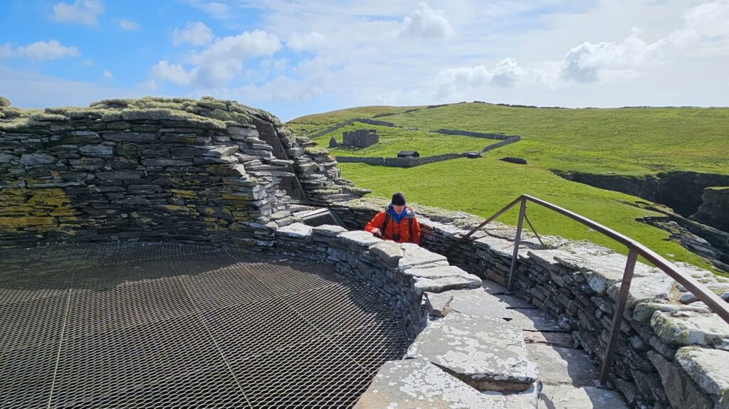 Spectacular views from the top of Mousa Broch