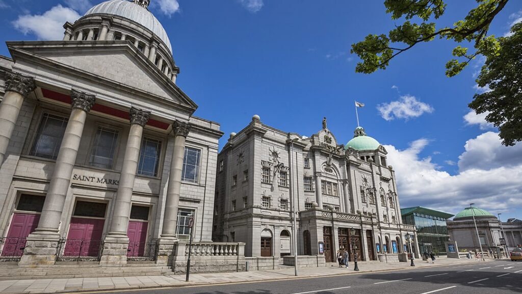 St Mark's Church and His Majesty's Theatre