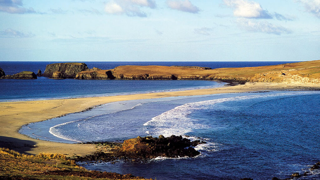 St Ninian’s Isle – an impressive sand tombolo in Shetland
