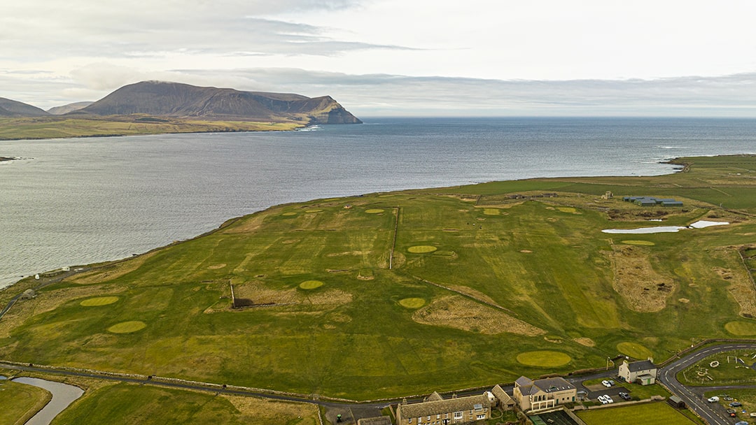 Stromness Golf Club from above