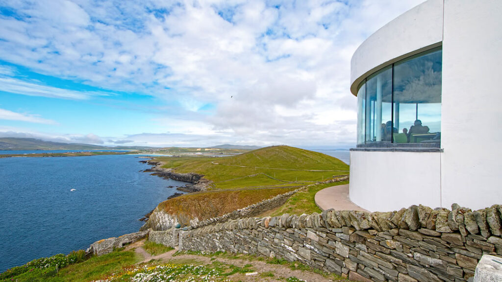Sumburgh Head Lighthouse visitor centre view