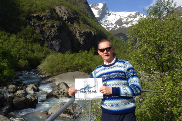 Michael Ranger at the Briksdal glacier in Olden-Norway