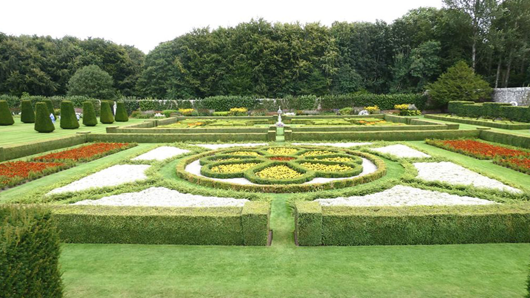 The central parterre in Pitmedden Gardens