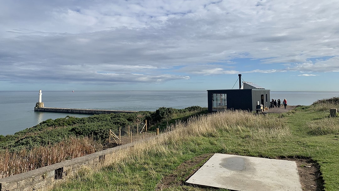 The Greyhope Bay centre and cafe