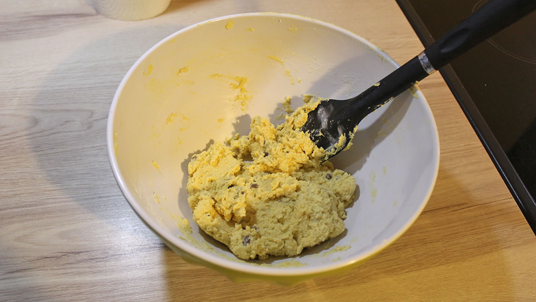 The orange biscuits mixture