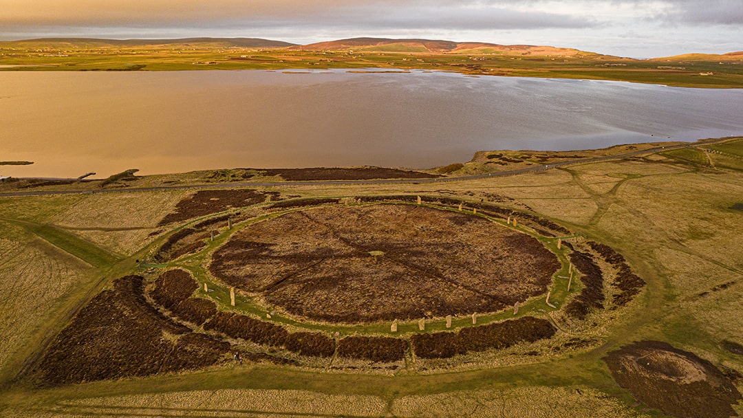 The Ring of Brodgar also features as part of the Heart of Neolithic Orkney