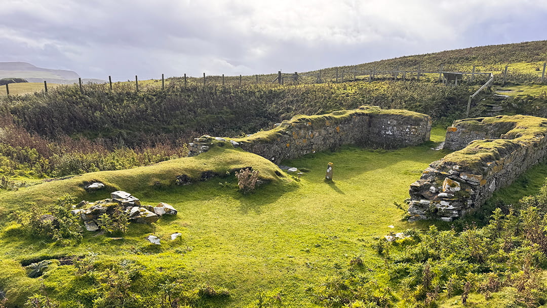The ruins of St Ninian's Chapel