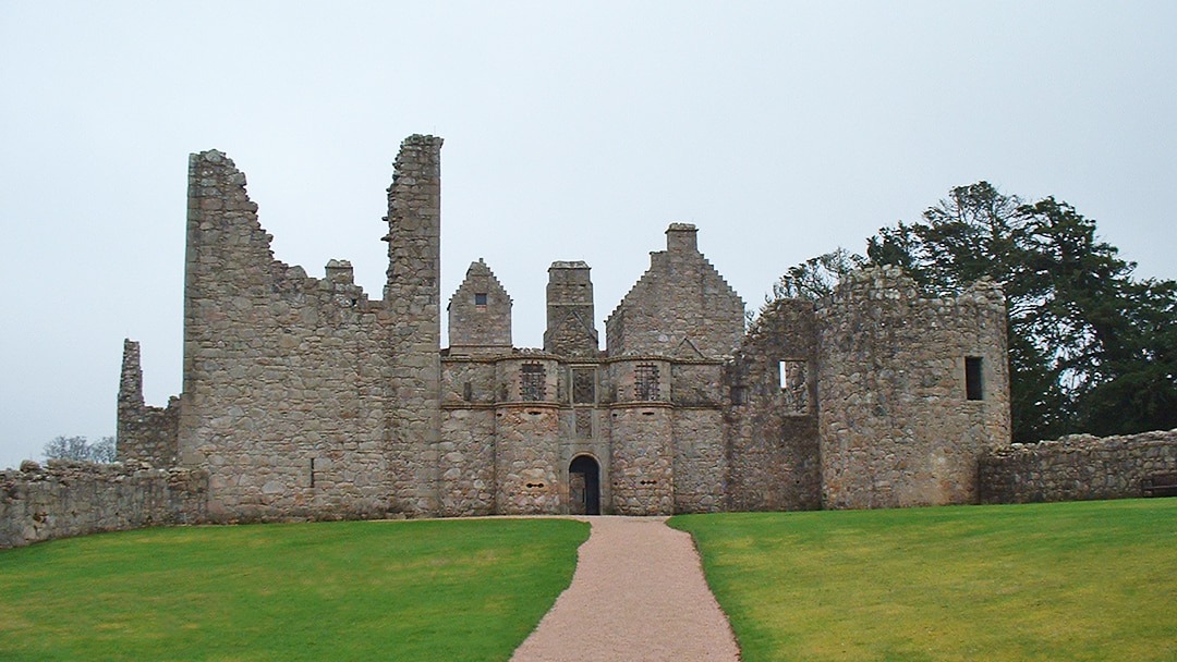 The ruins of Tolquhon Castle