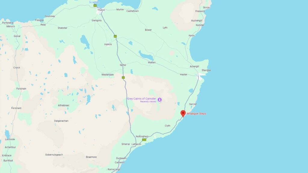 The Whaligoe Steps Map