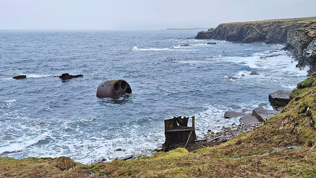 The wreck of the Irene in Orkney