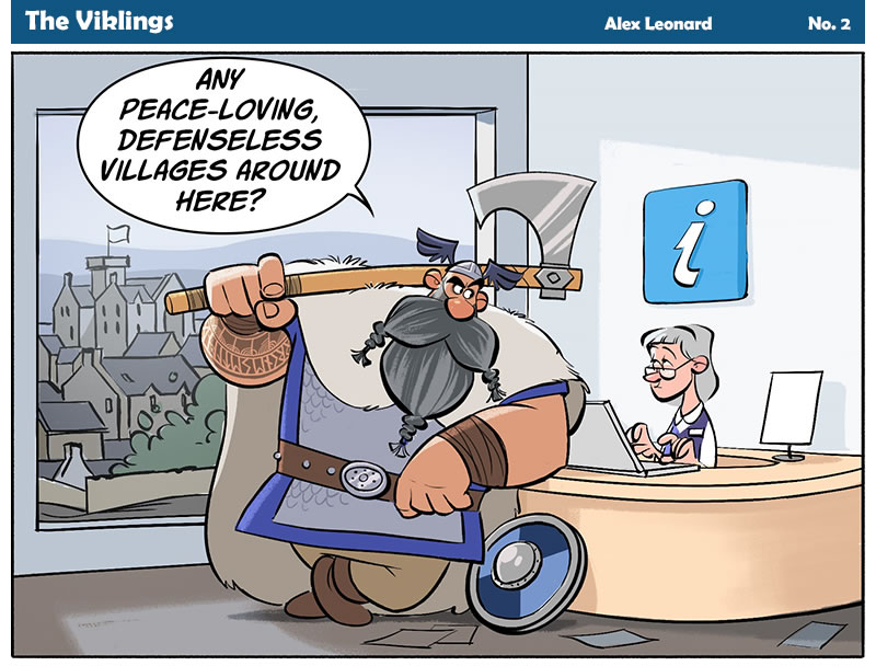 Vikling cartoon strip number 2