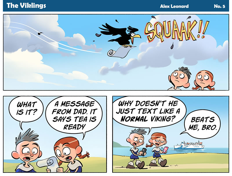 Vikling cartoon strip number 5