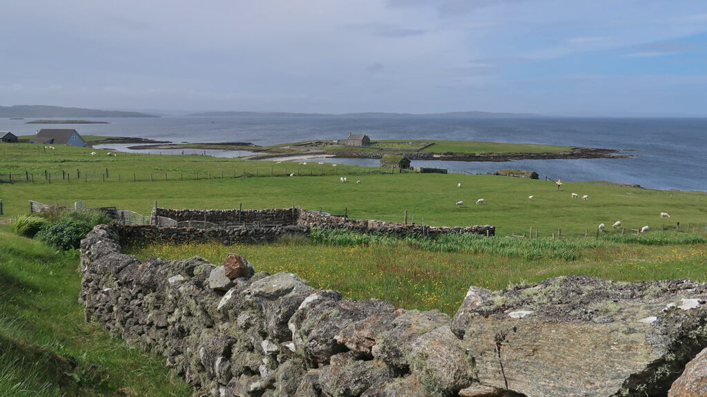 The beautiful landscape of Whalsay, Shetland