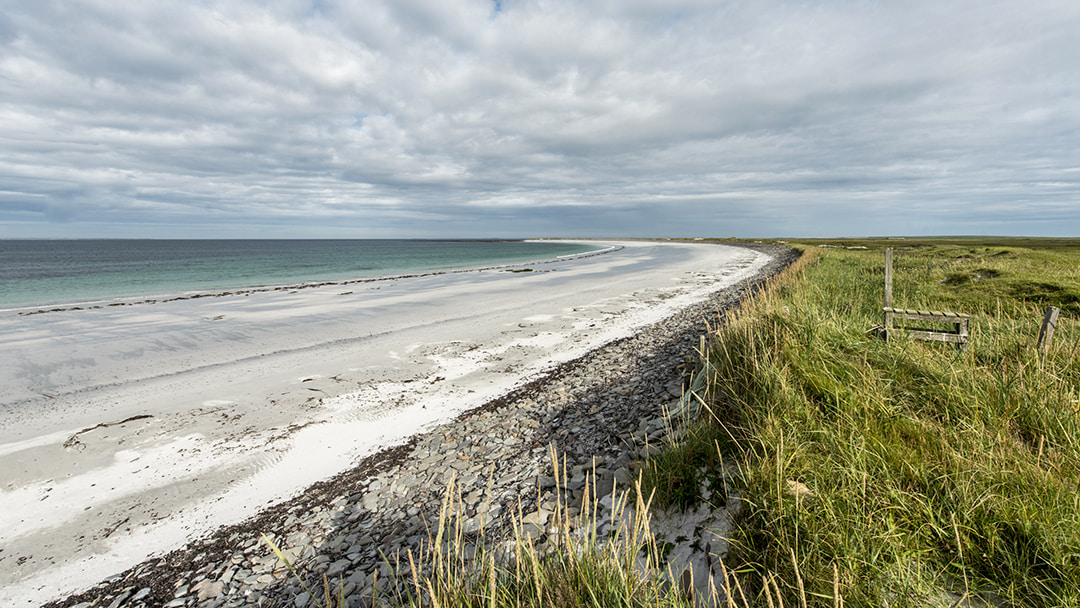 Whitemill beach in Sanday Orkney